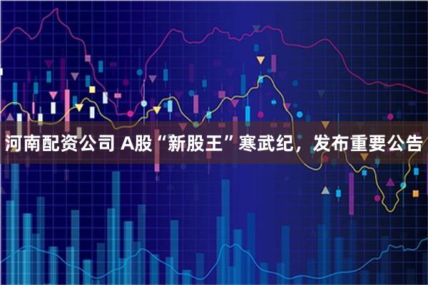 河南配资公司 A股“新股王”寒武纪，发布重要公告